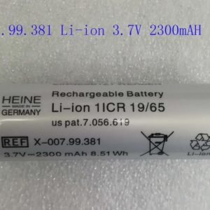 X-007.99.381 Li-ion 3.7V 2300mAh 8.51wh Rechargeable Battery for HEINE (new，original)