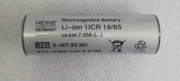 Battery X-007.99.381 Li-ion 3.7V 2300mAh 8.51wh Rechargeable  for HEINE (new，original)